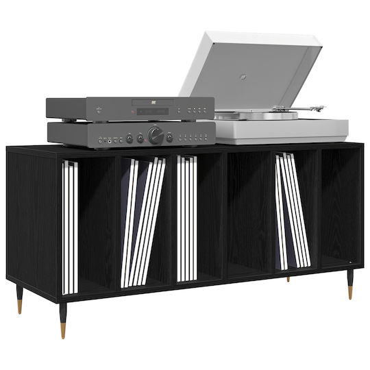 vidaXL Records Hi-Fi Furniture Black 38x100x48cm