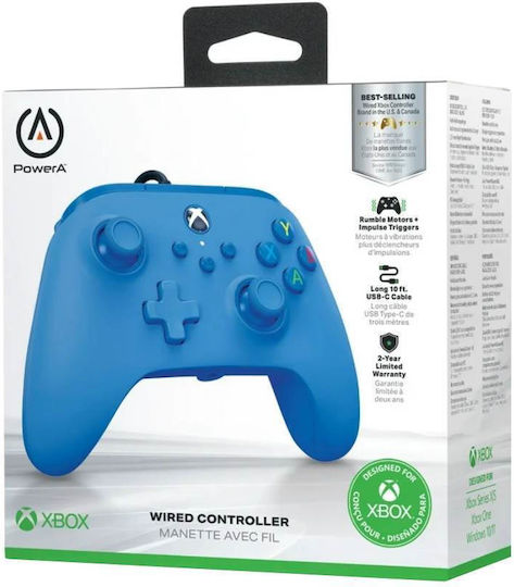 PowerA EnWired Gamepad για PC / Xbox One / Xbox Series Μπλε