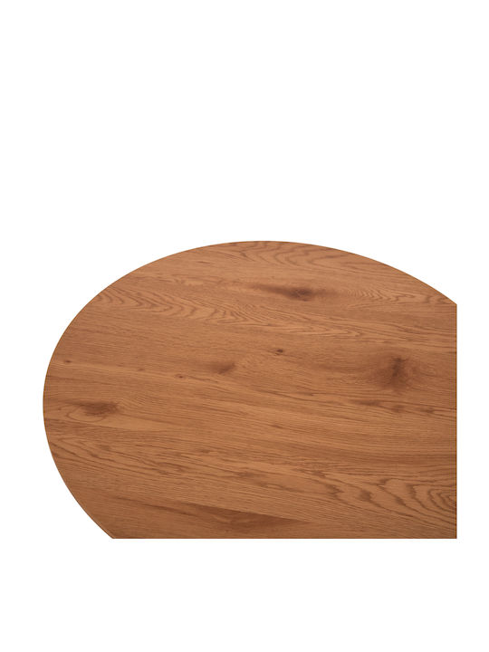 Round Central Coffee Table Talbert Wooden Light Natural Wood W80xL80xH40cm