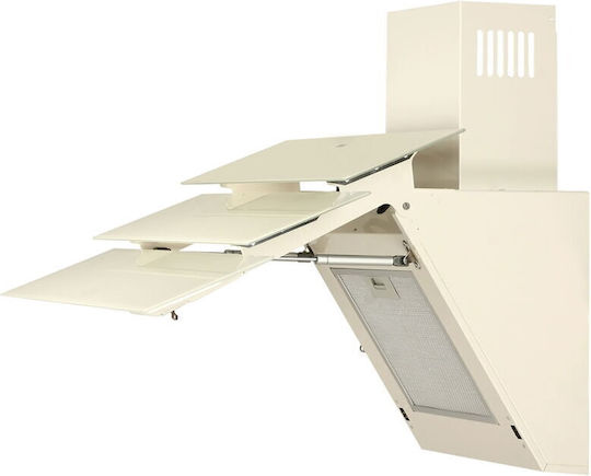 Tornado Megas 1200-60 LED Șemineu Hotă 60cm Bej