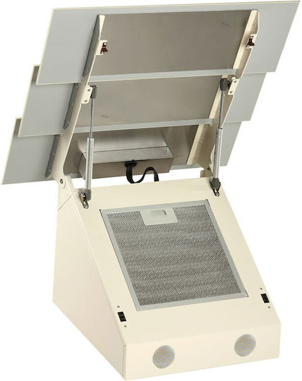 Tornado Megas 1200-60 LED Șemineu Hotă 60cm Bej