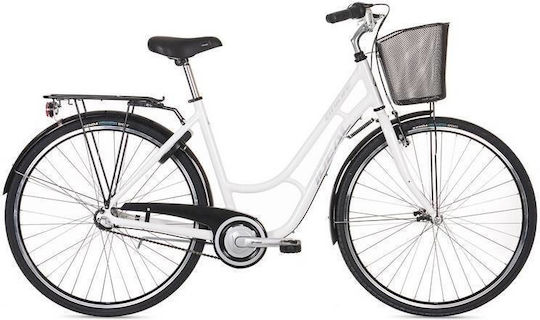 Ideal Citylife Lds 28" 2025 Alb Bicicletă de Oras cu Viteze
