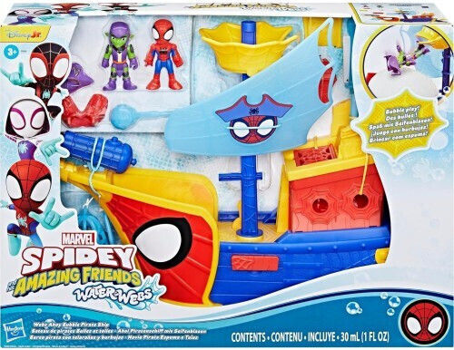 Action Figure Spidey And His Amazing Friends Webs Ahoy Bubble Ship for 3+ years Years 7.6cm.