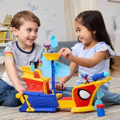 Action Figure Spidey And His Amazing Friends Webs Ahoy Bubble Ship for 3+ years Years 7.6cm.