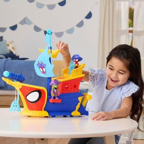 Action Figure Spidey And His Amazing Friends Webs Ahoy Bubble Ship for 3+ years Years 7.6cm.