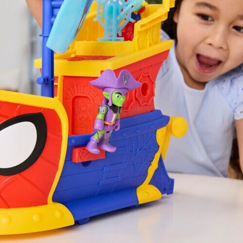 Action Figure Spidey And His Amazing Friends Webs Ahoy Bubble Ship for 3+ years Years 7.6cm.