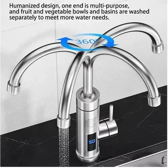 Electric Single-Phase Instant Heater Tap for Kitchen 3kW