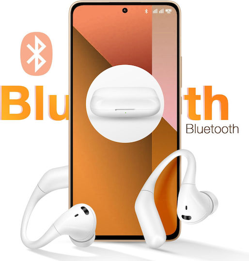 LinQ R9565 In-ear Bluetooth Handsfree Ακουστικά με Θήκη Φόρτισης Λευκά