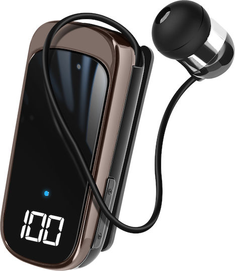 LinQ R9001 In-Ear Bluetooth-Freisprecheinrichtung Kopfhörer Revers Schwarz