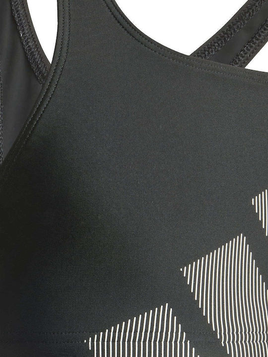 adidas Big Logo Kids Swimwear Bikini Black