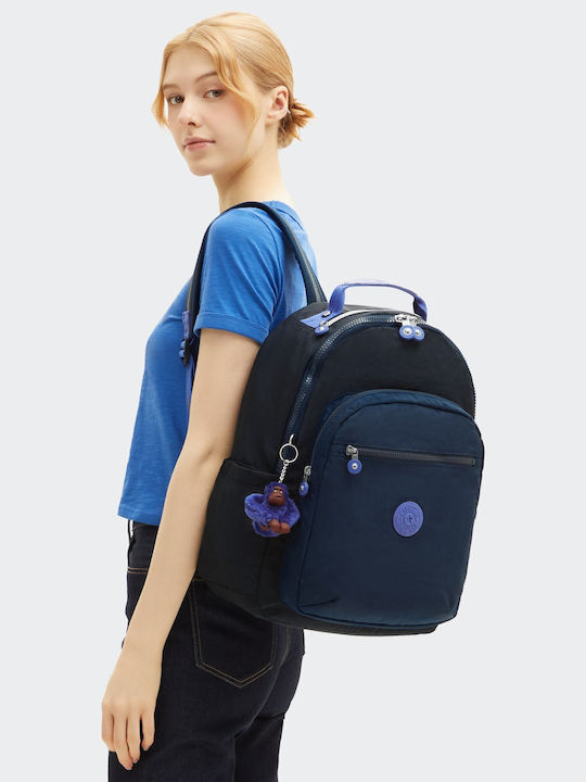 Kipling Seoul Чанта Раница за лаптоп 15" в Син цвят