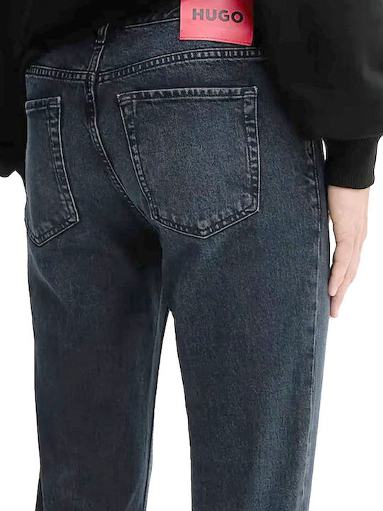 634 Ανδρικό Παντελόνι Τζιν με Slim Tapered Εφαρμογή Σκούρο Μπλε