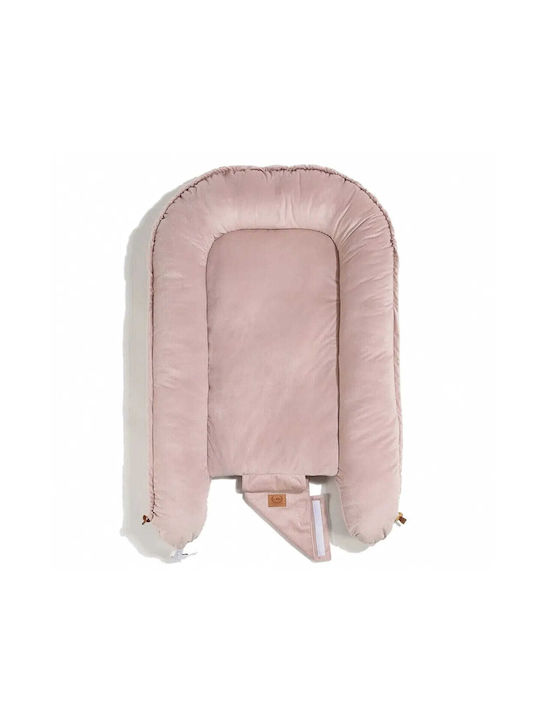 La Millou Βρεφικό Μαξιλάρι Φωλιά Velvet Ροζ 70x110εκ.