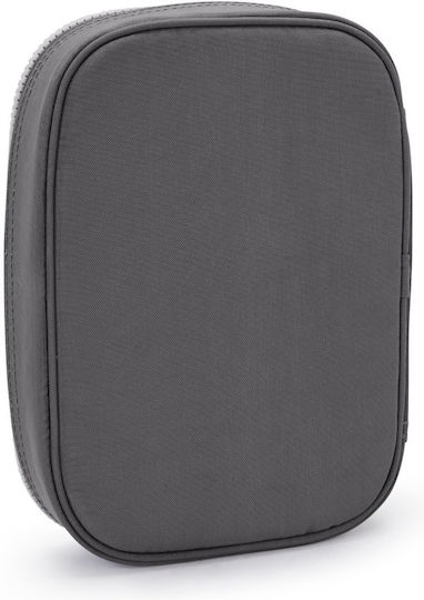 Kipling 100 Pens Pencil Case Cylinder Gray