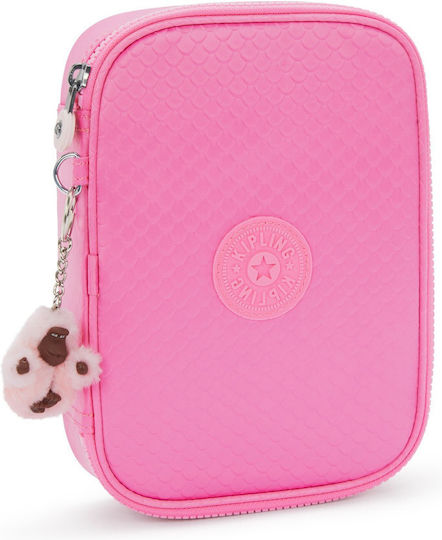 Kipling 100 Pens Pencil Case Pink