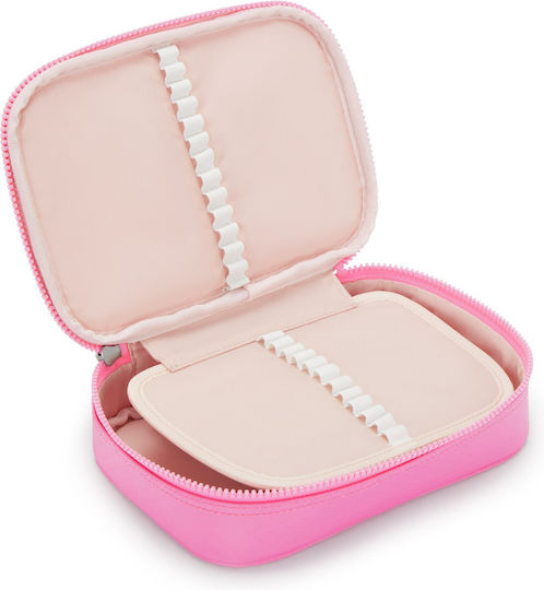Kipling 100 Pens Pencil Case Pink