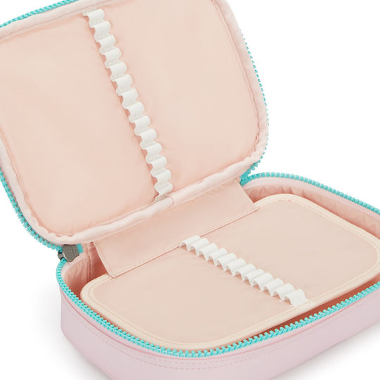 Kipling 100 Pens Pencil Case Pink