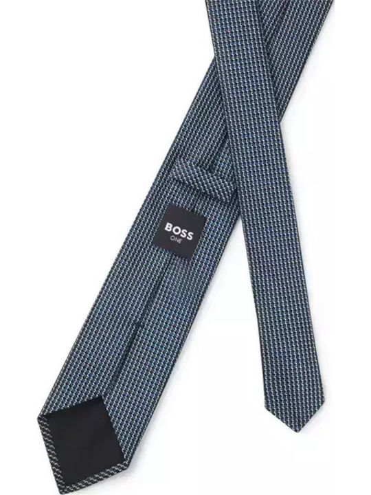 Boss Men's Tie Silk in Blue Color
