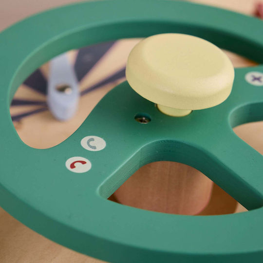 Kids Concept Steering Wheel made of Wood with Sounds for 18++ Months