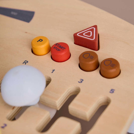 Kids Concept Steering Wheel made of Wood with Sounds for 18++ Months