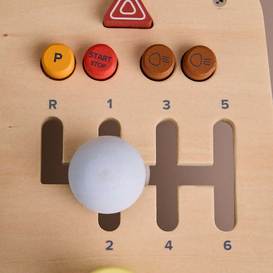 Kids Concept Steering Wheel made of Wood with Sounds for 18++ Months