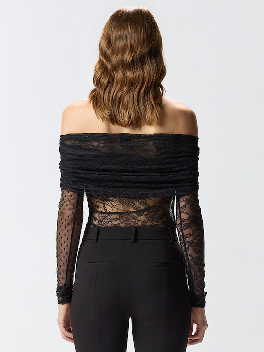 Black Jak Black Tight Bodysuit Lace