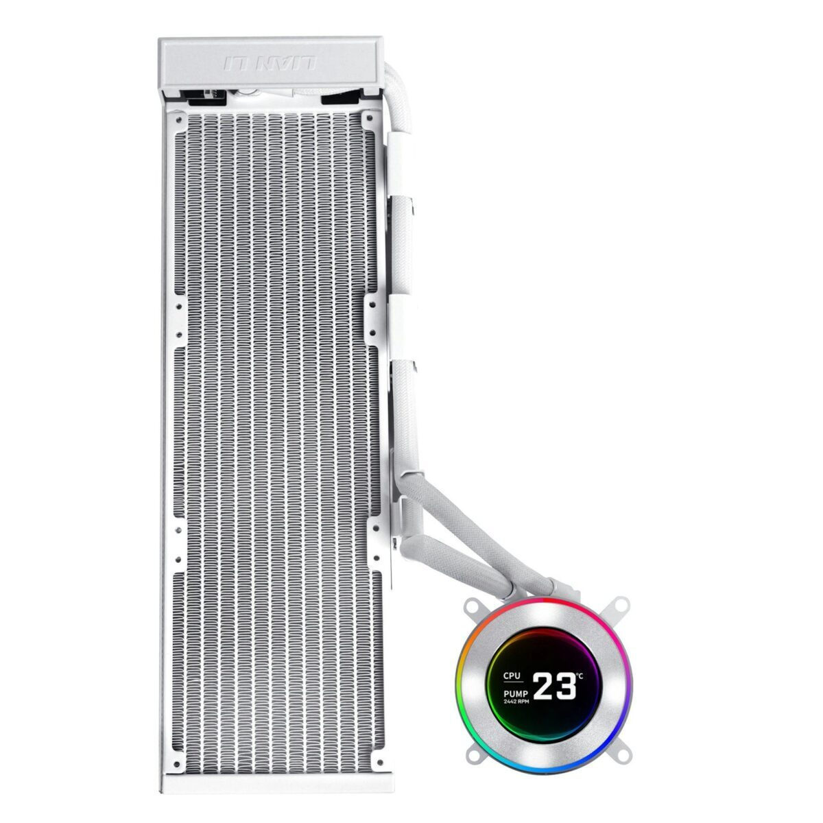 Lian Li Hydroshift Ii Lcd 360 No Fans White Aio Cpu Liquid Cooler