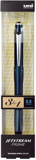 Uni Mitsubishi Pencil Multifunction Pen Jetstream Prime 3 Ballpens 1 Mechanical Pencil 0.5 Dark Blue 4902778245712