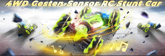 Dysaim Gesture Remote Controlled Car Stunt 4WD Beige