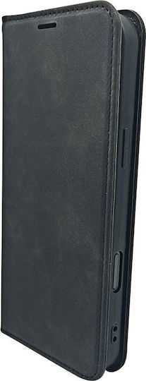 TelForceOne Smart Suede Back Cover Synthetic Leather / Silicone Black (Honor 400 Lite)