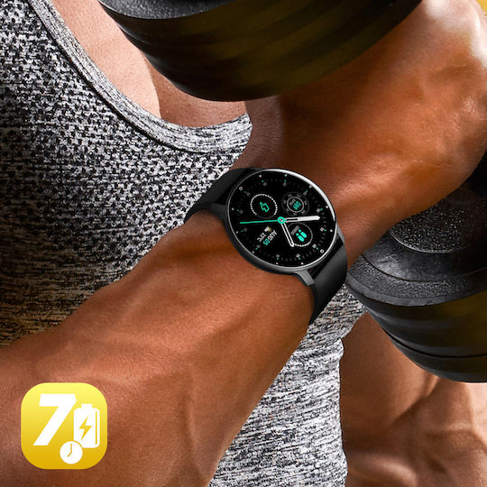 North Edge NL01 45mm Smartwatch mit Pulsmesser (Schwarz)
