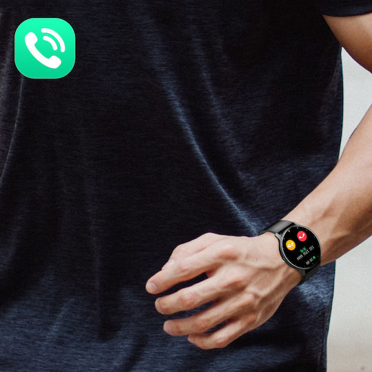 North Edge NL01 45mm Smartwatch mit Pulsmesser (Schwarz)