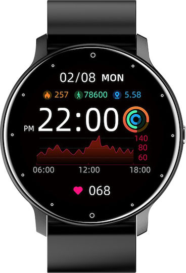 North Edge NL01 45mm Smartwatch mit Pulsmesser (Schwarz)