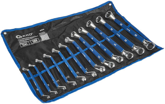 Geko Set 12 Double Polygon Wrench Curved