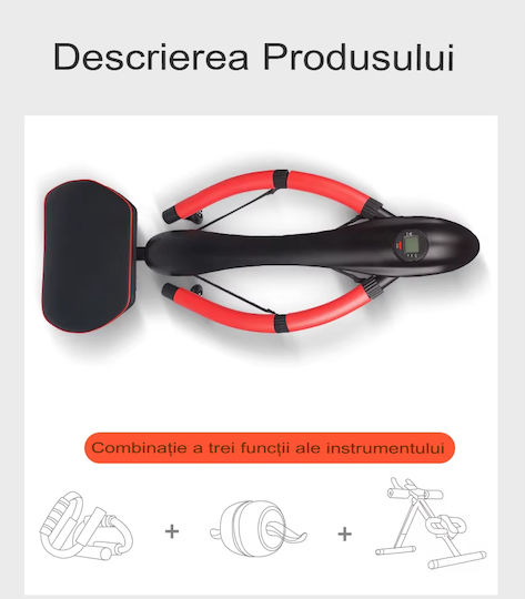 Arvada Dragonfly Fit Ld/tf-01 Dispozitiv Fitness – Echipament Versatil Complet Pentru Antrenamente De Forță Abdomen Nucleu Ideal Pentru Acasă Sală Birou Negru