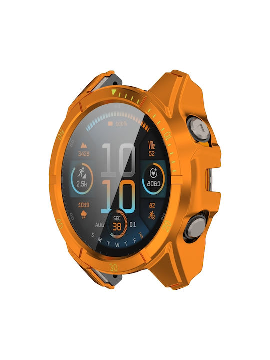 Garmin Fenix 8 Πλαστική Θήκη με Τζαμάκι σε Πορτοκαλί χρώμα για Garmin Fenix 8 Garmin Fenix 8 Πλαστική Θήκη με Τζαμάκι σε Πορτοκαλί χρώμα για Garmin Fenix 8