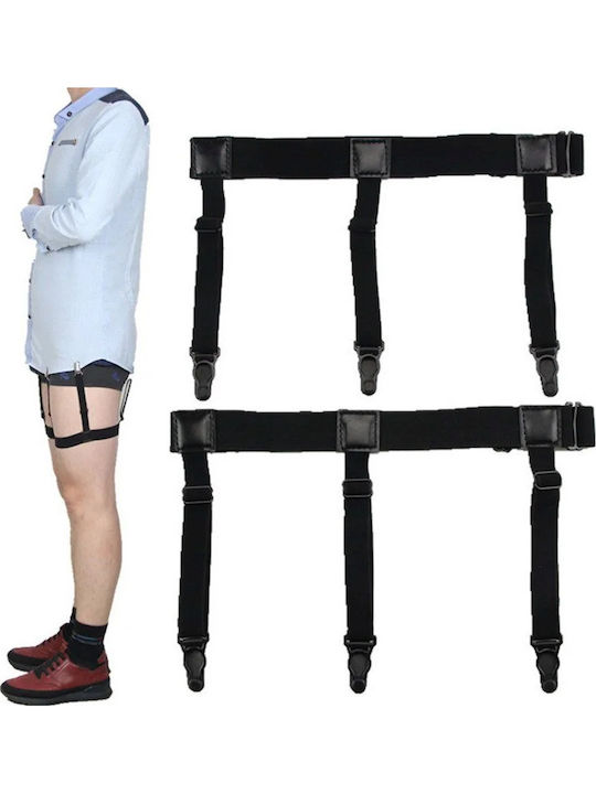Set 2 Breteli Pentru Prinderea Cămășii Zola Material Elastic Circumferință 41-65 Cm 3 Prinderi