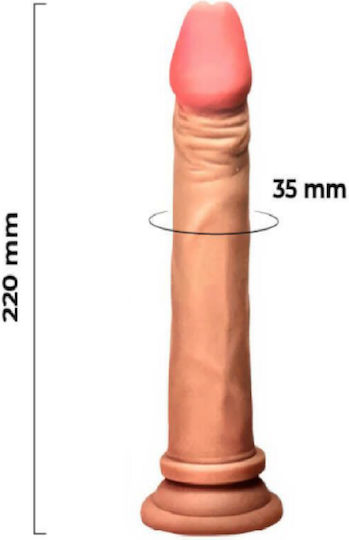 APH Ρεαλιστικό Dildo με Όρχεις και Βεντούζα
