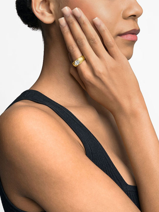 Michael Kors Damen Ring mit Zirkonia Vergoldet