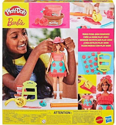 Hasbro Play-doh Barbie Florals Fringe Σετ G1360