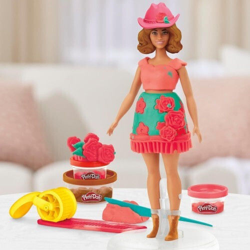 Hasbro Play-doh Barbie Florals Fringe Σετ G1360
