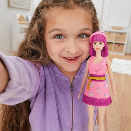 Hasbro Play-doh Barbie Hearts Hair Doll Set Σετ G1357