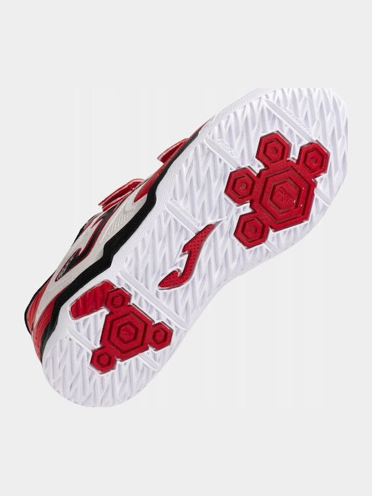 Cancha Kids Indoor Soccer Shoes without Laces Red