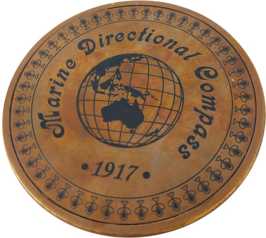 Пътеводен Компас Зодии Глобус – Бронз 1917 Дизайн 7.5см