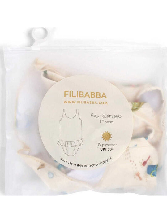 Filibabba Детски Бански Една част Ecru Beige