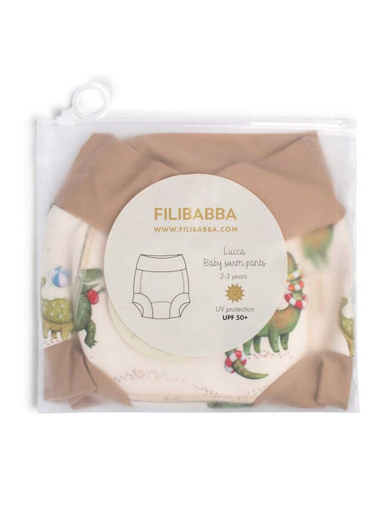 Filibabba Детски Бански Пелена за плуване Ecru Beige