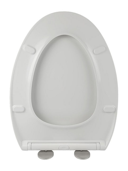 ΕΒΙΟΠ Καπάκι Λεκάνης Slim Soft Close από Βακελίτη Λευκό