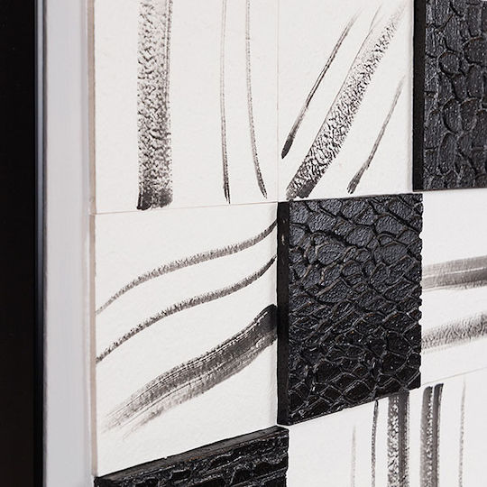 Canvas Painting 3D Designs Black-Brown-Beige 60x2.9x80cm
