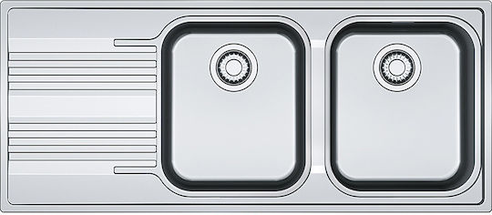 Franke Srx 621 Drop-In Rechts Inox 116x50cm Silber Franke Srx 621 Drop-In Rechts Inox 116x50cm Silber