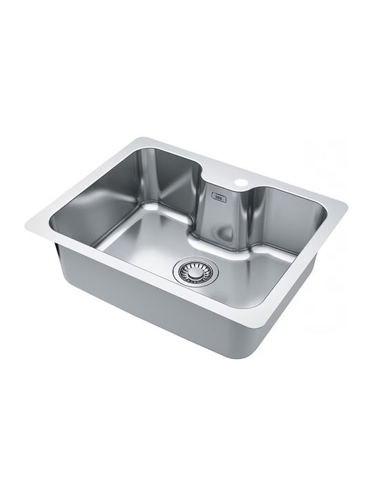 Franke Bell Bcx 110-55 Tl Υποκαθήμενος Νεροχύτης Inox Μ61xΠ48cm Ασημί